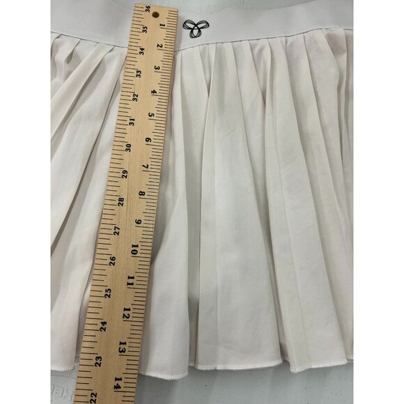 Aritzia Tna Move Tech Tennis Pro Micro Mini Skirt Pleated White Women's Size M - Picture 5 of 9